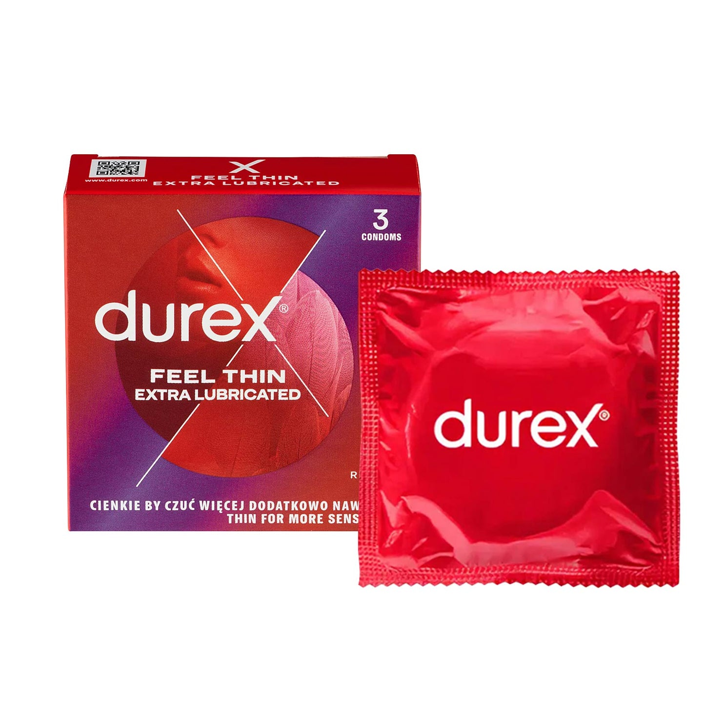 Kondómy - Durex Feel Thin Extra Lubricated