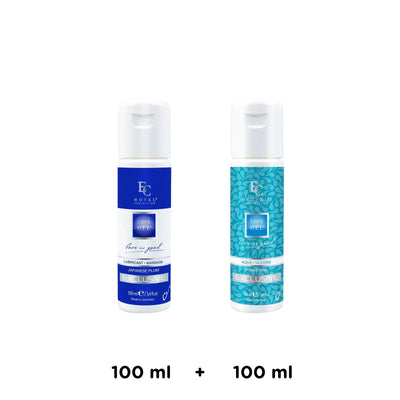 Sada Lubrikantov - Japanese Plum 2v1 + Aqua/Silicone Porn Sperm 100ml