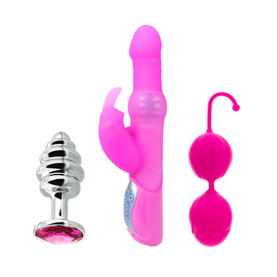 Sada - Rotačný vibrátor, venušine guličky a análny šperk