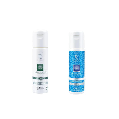 Sada Lubrikantov - Aqua/Silicone CBD 100ml + Aqua Delay 100ml