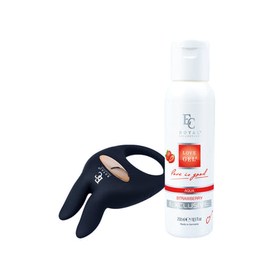 Sada - Krúžok Lorenzo a Lubrikant Strawberry 250ml