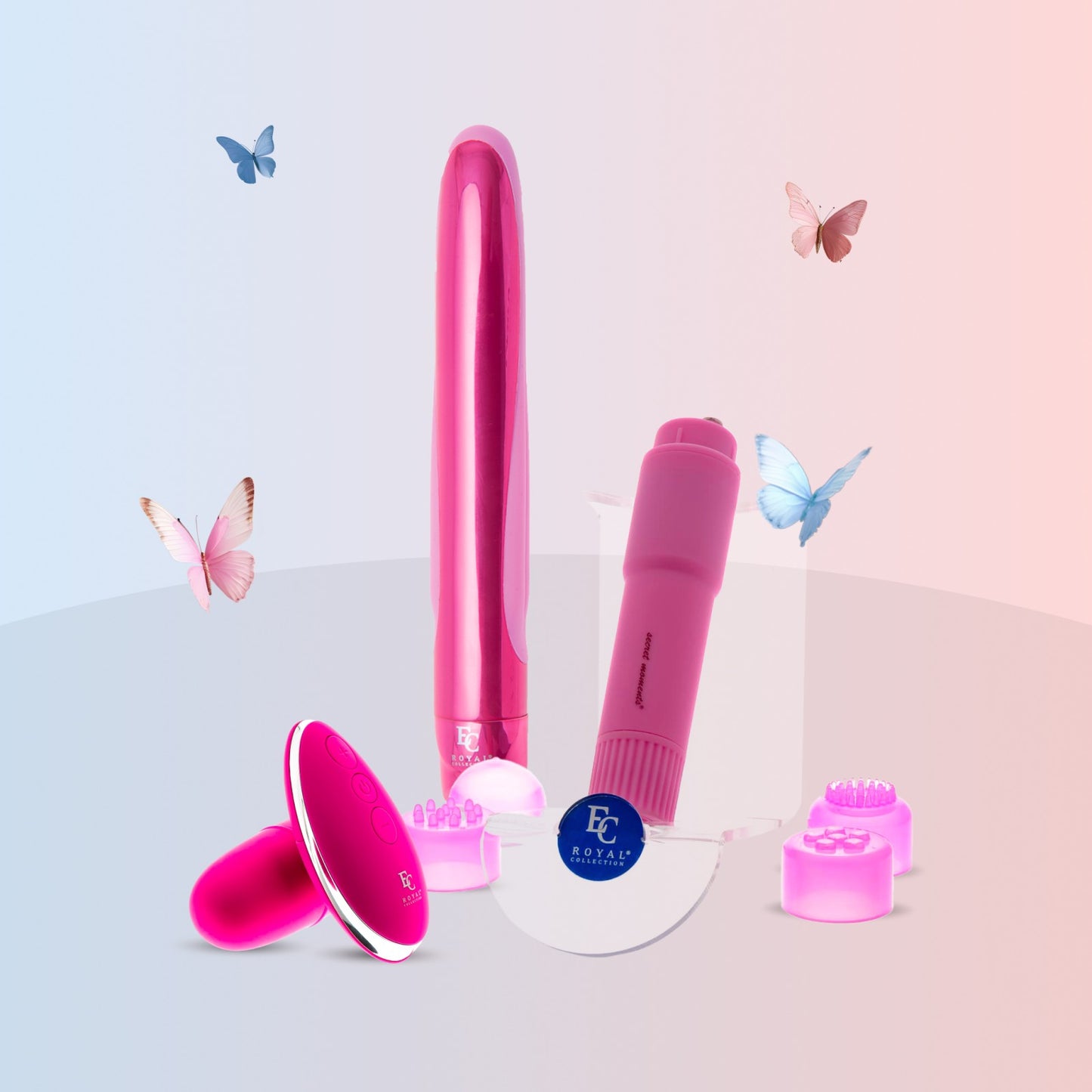 Sada - Vibrátor Sasin, masážna hlavica a vajičko Ingo